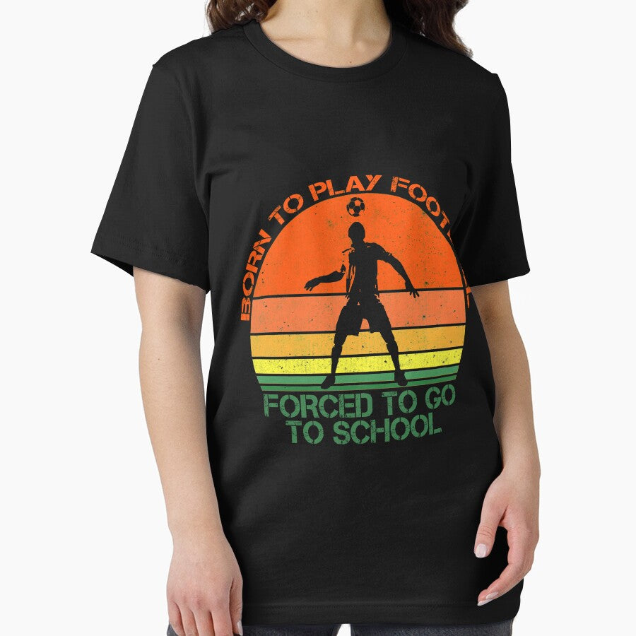 Funny kids football design, born to play football forced to go to school. by NobelFashion