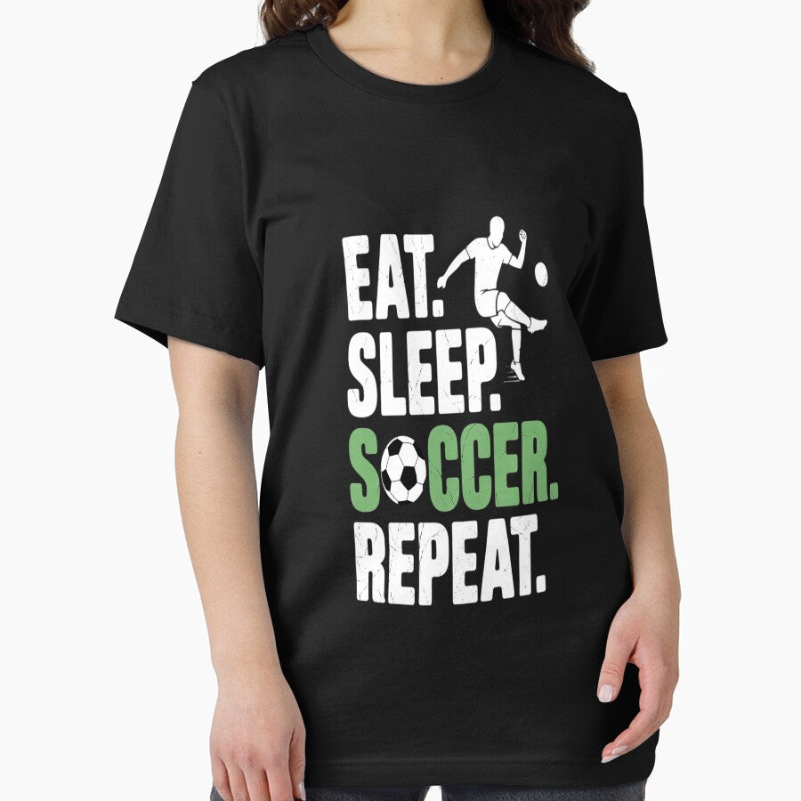 Funny Soccer Eat Sleep Soccer Repeat Boys Youth Kids Soccer by TAYLOROUSDALE