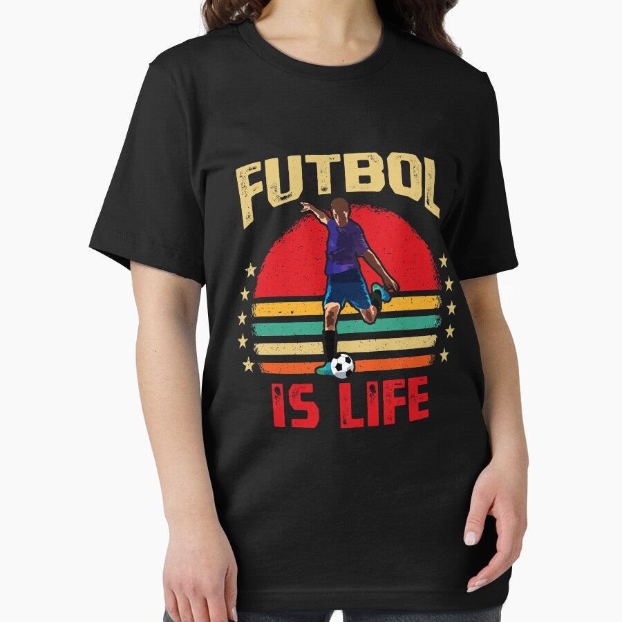 Futbol Is Life Soccer Funny Football Lover Vintage by Dressed For  Duty