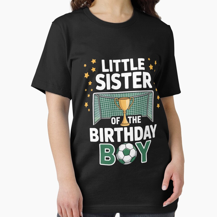 Soccer Little Sister Birthday Boy Party Family Matching by LapFemile