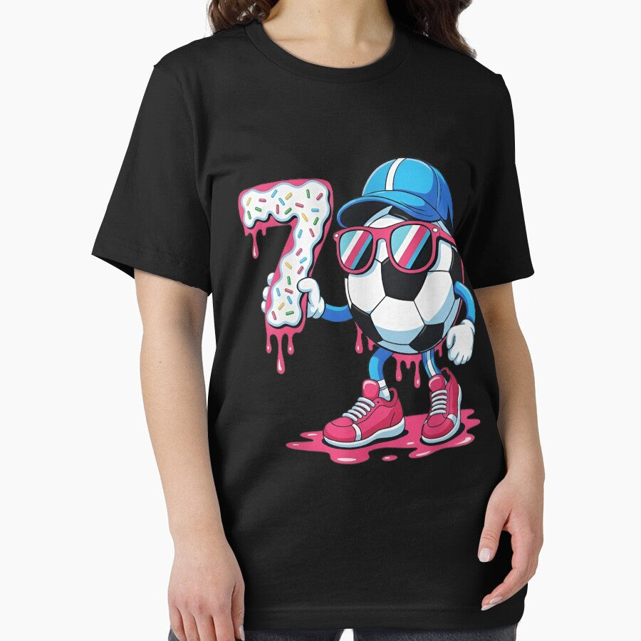 Cool Soccer 7th Birthday T-Shirt by LashondaGreen89