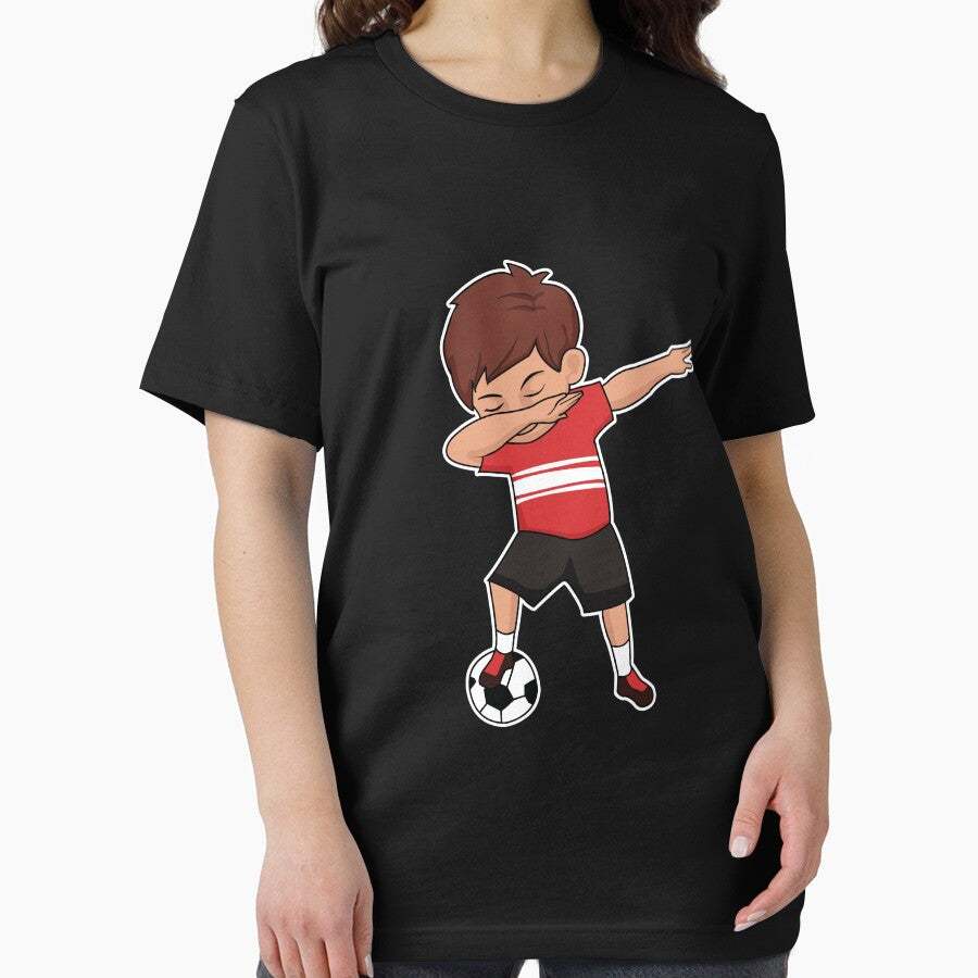 Dabbing Soccer Player Red Soccer Sports Team Athletic Soccer Athlete Coach by VollLaser