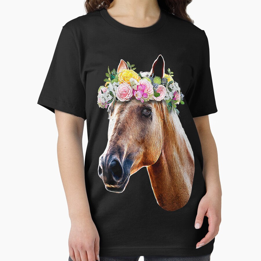 Floral Horse Horseback Riding Equestrian Farm Funny Animal Lover by EmilyPippin