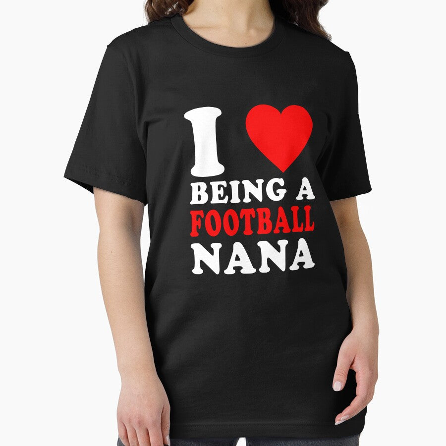 I Love Being A Football Nana Football Grandma Nana by GabrieSketcham