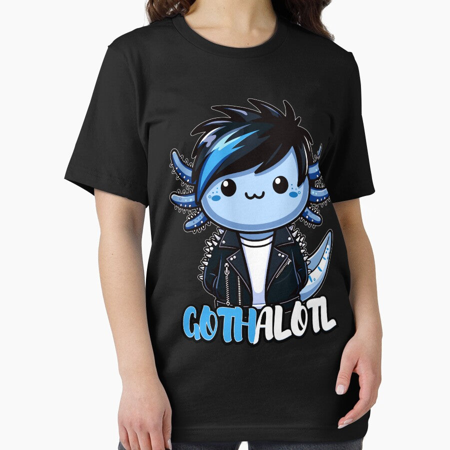 Goth axolotl : Cute Amphibian with Punk Style - Perfect Kawaii Creature for Axolotl Lovers by ColorAlotl