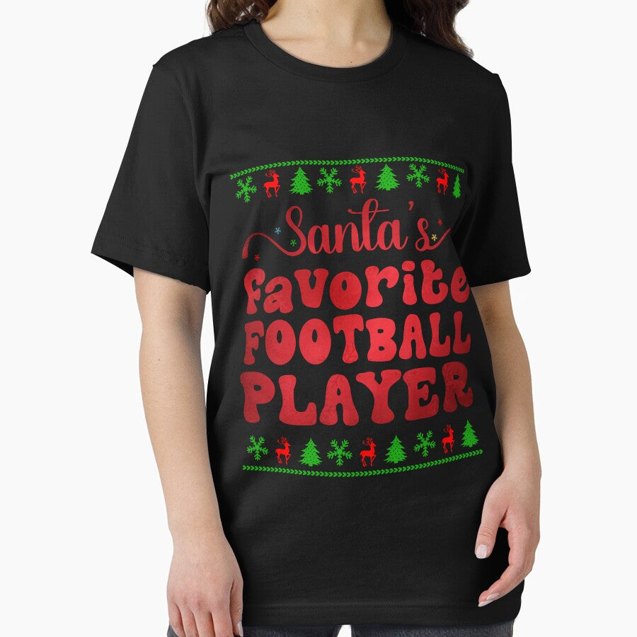 Santa's Favorite Football Player Funny Christmas Family Matching by Be Cool (5.0) ⭐⭐⭐⭐⭐