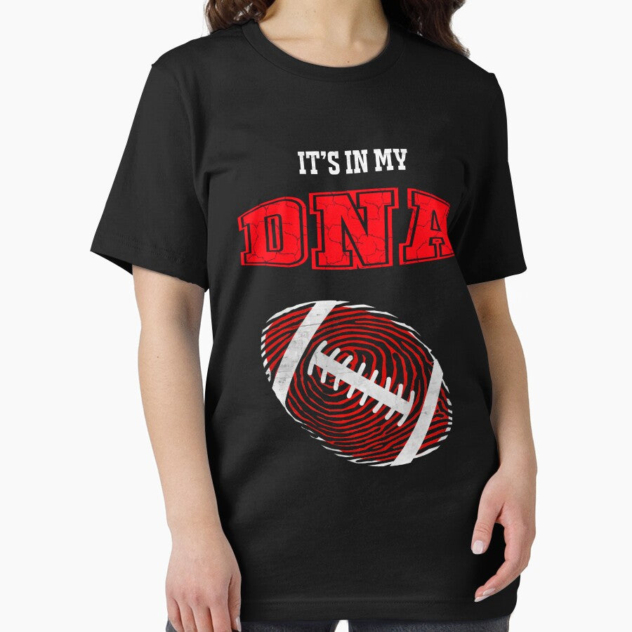 AMERICAN FOOTBALL IN MY DNA  gift for fans and players dad or son by niftee