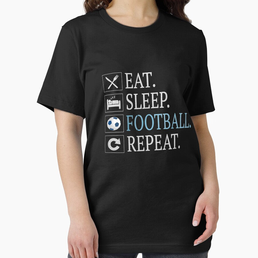 Eat Sleep Football Repeat Gift Funny Gifts Soccer Player by Grabitees