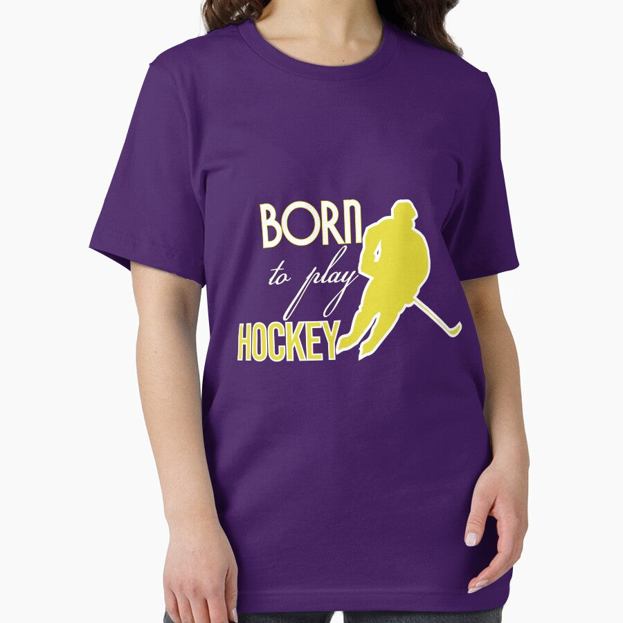 Born to play Hockey T-Shirt, for love of the sport tshirt by wasimedox