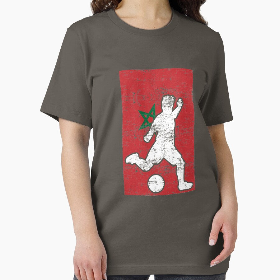 Morocco Flag Soccer Player by melsens