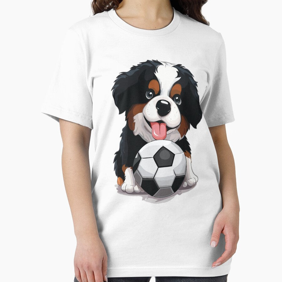 Berner Sennen Dog with Soccer Ball by Numero14