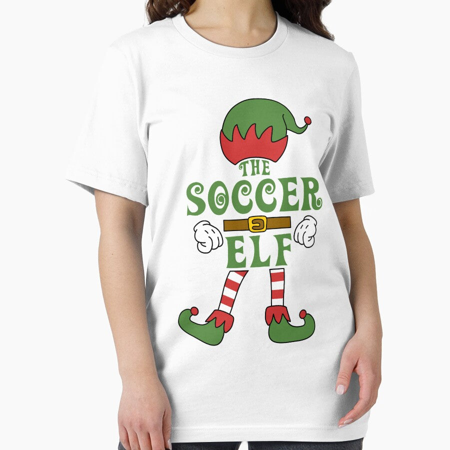 The Soccer Elf Christmas Family Matching Outfits Group Attire by onicon