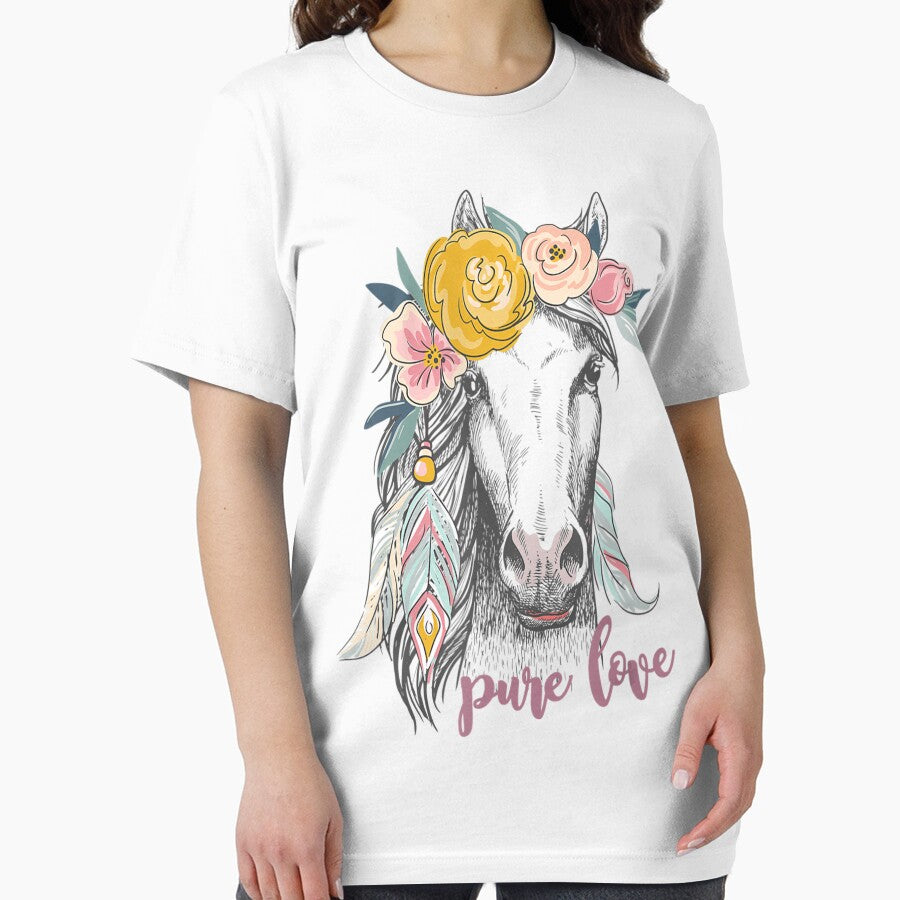 Horse Riding Pure Love Funny Horses Animal Lover by EmilyPippin