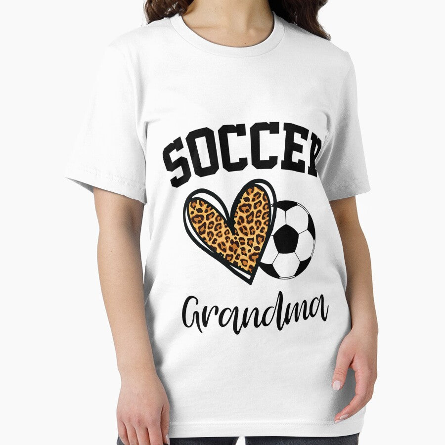 Soccer Grandma Leopard Heart Funny Mothers Day by najeeasjj098