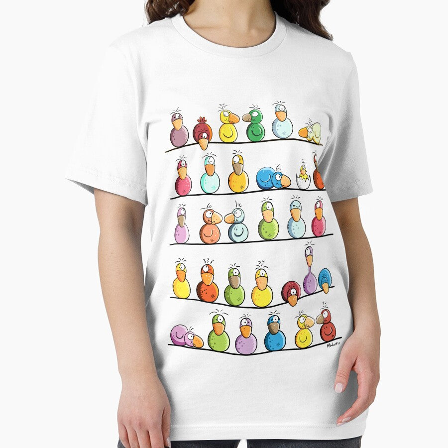 Funny Colorful Bird Farm by modartis