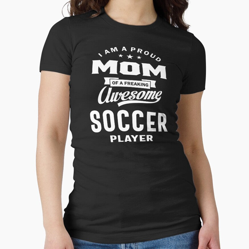 Proud Mom Of An Awesome Soccer Player | Mom and Grandma Gift by cidolopez