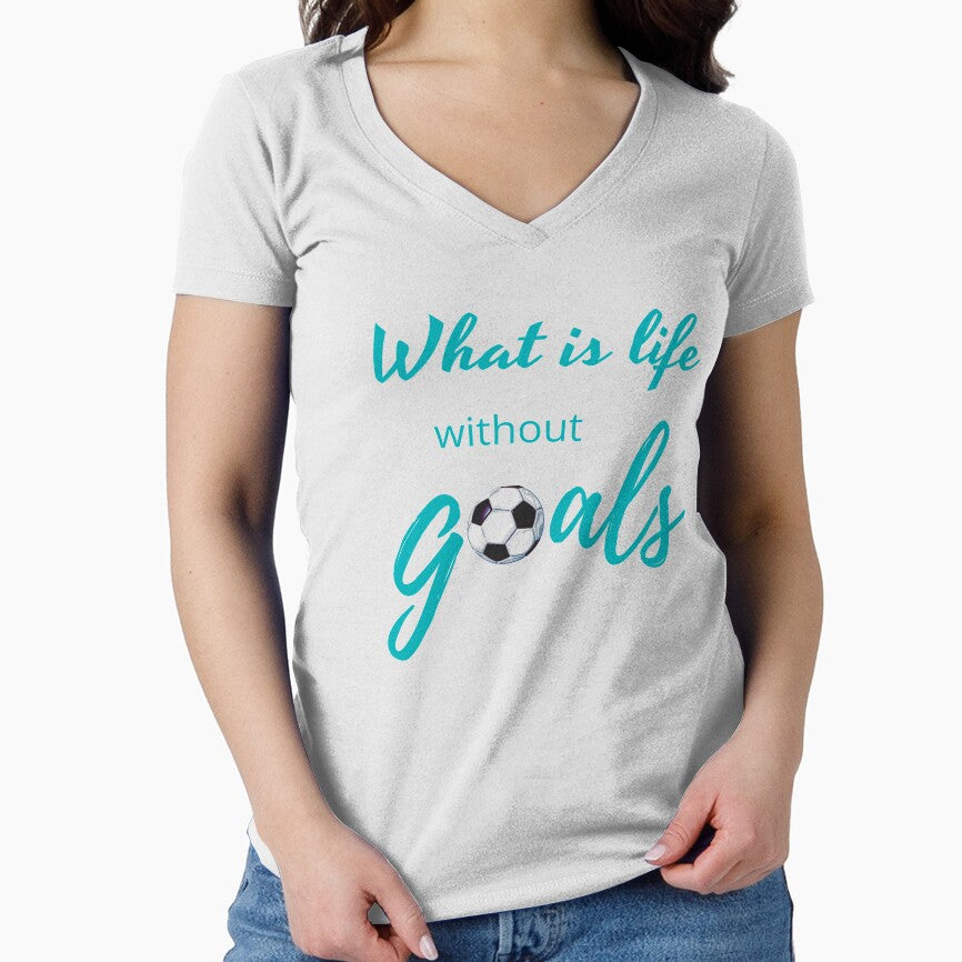 What Is Life Without Goals - Aqua Blue by ryanwfraser