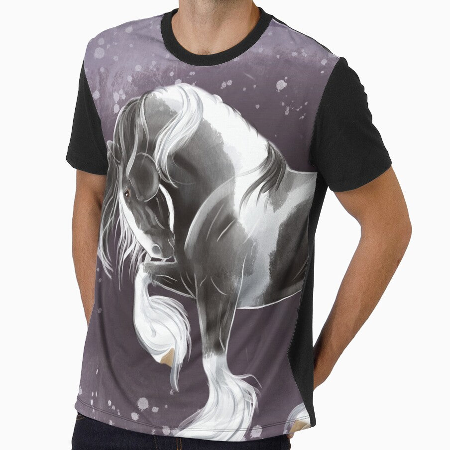 Gypsy gold - gypsy horse stallion prancing by Whimsicolourart