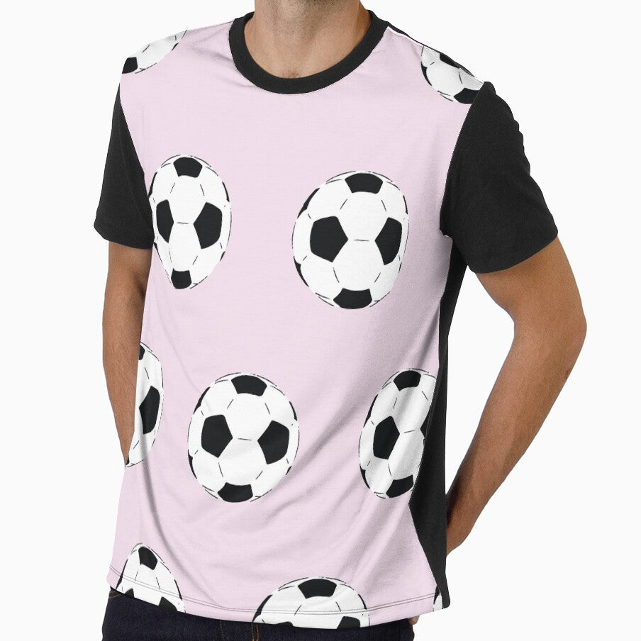 Pink Soccer Balls On Light Pink by SharksOnShore