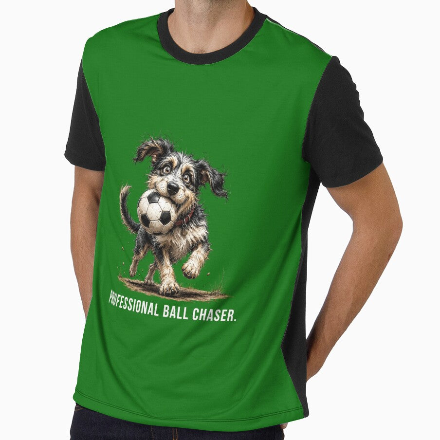 Professional Ball Chaser – Football Scruffy Dog Illustration by PAPIRO SIGLO XXI