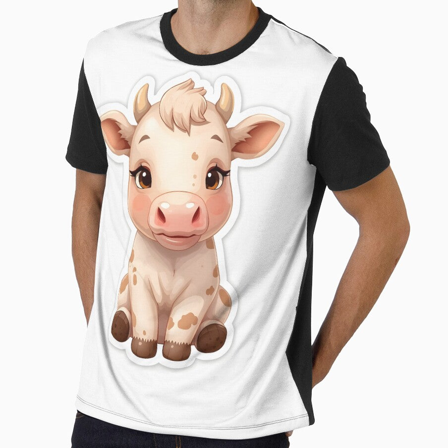 Indian Cow Sticker | Desi Cow Traditional Art by Teewave-Ashish