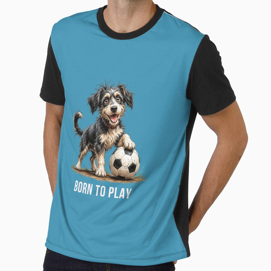Born to Play – Soccer Scruffy Dog Illustration by PAPIRO SIGLO XXI