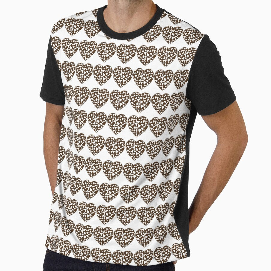 Regular Grid Small White Cow Patches on Black Cowhide | Continues Black Cow Heart by Cow-Print-Stuff