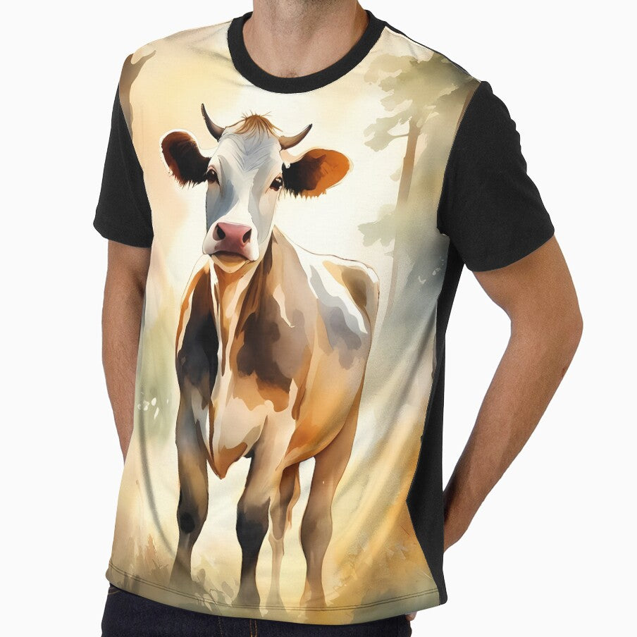 Young Cow in Forest by CalmnessbyChoice