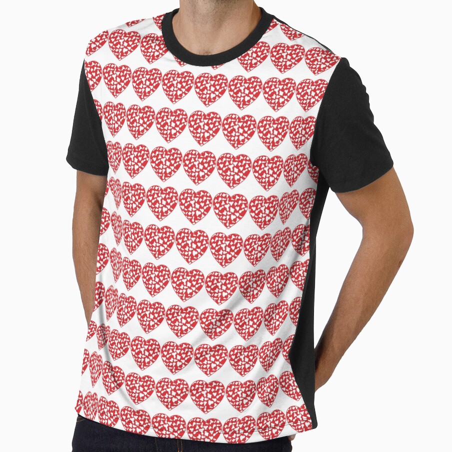 Regular Grid Small White Cow Patches on Red Cowhide | Continues Red Cow Heart by Cow-Print-Stuff