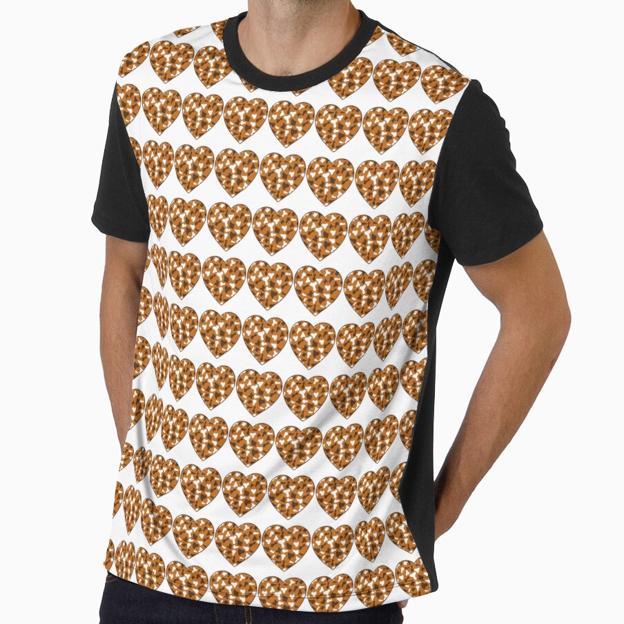 Regular Grid Small Brown White Cow Patches on Caramel Cowhide | Continues Caramel Cow Heart by Cow-Print-Stuff