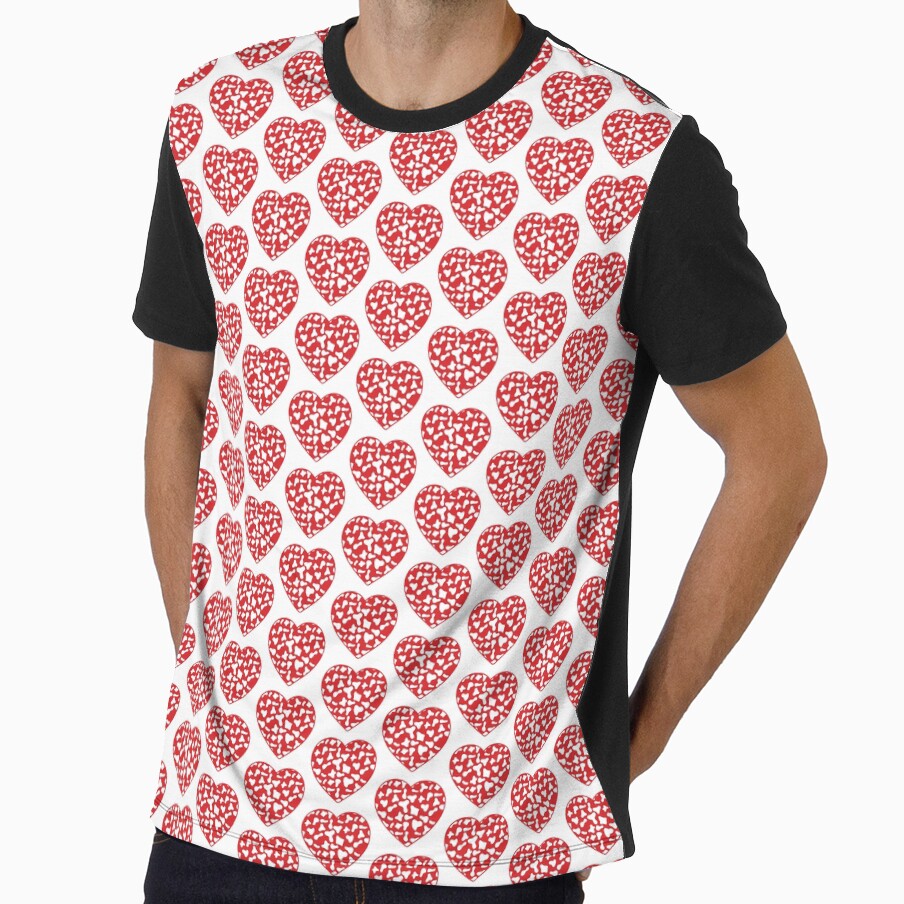 Offset Grid Small White Cow Patches on Red Cowhide | Continues Red Cow Heart by Cow-Print-Stuff
