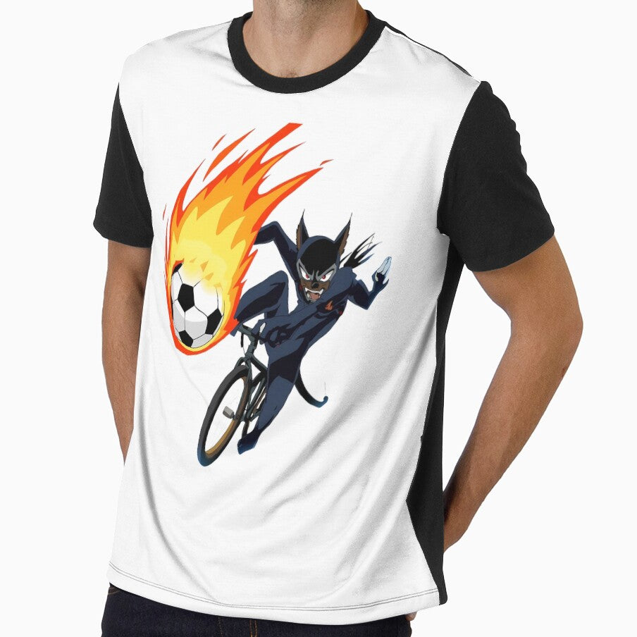 Anime Soccer Cat Flaming Bicycle Kick Art by Quotable Gear