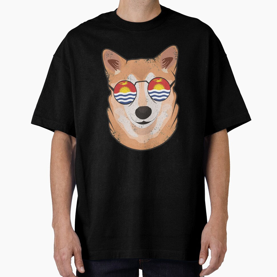Vintage Patriotic Shiba Inu Ikiribati Flag by feether-store