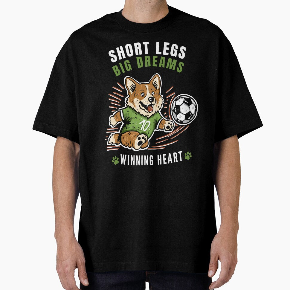 Funny Soccer Corgi Dog - Short Legs Big Dreams by Volta Studio