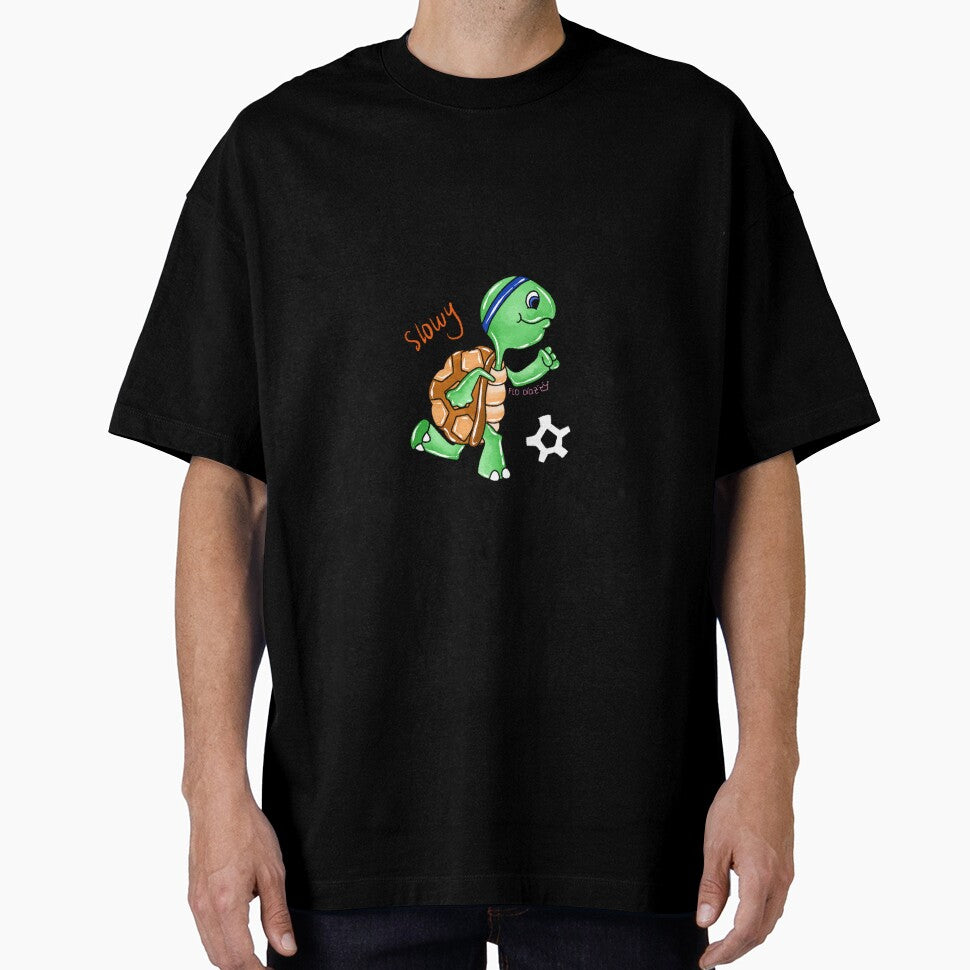 Slow turtle plays soccer by Princessdrawss