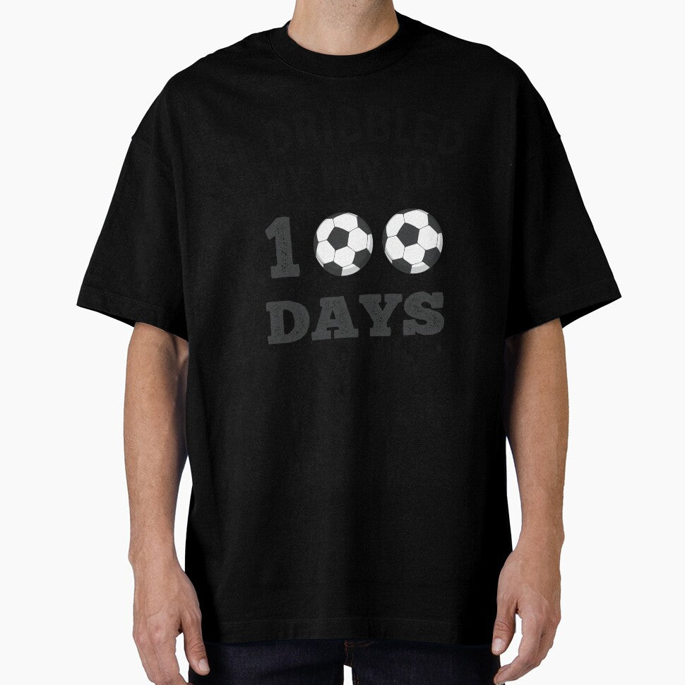 I Dribbled My Way To 100 Days Soccer Funny Student School by Sarah38