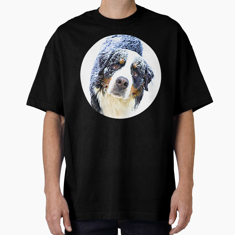 Bernese Mountain Dog Portrait by RevolutionInPaint