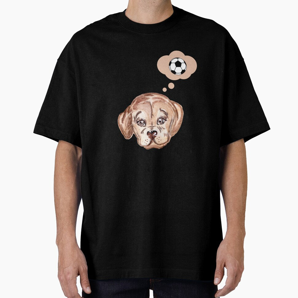Cute puppy thinking about soccer by ijdesigns