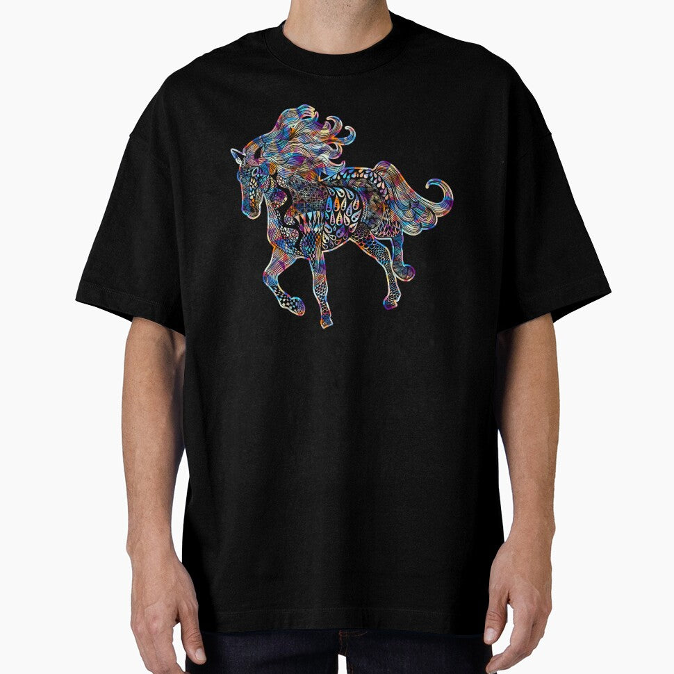 Cool And Awesome Horse Geometric by UnknownArtistt