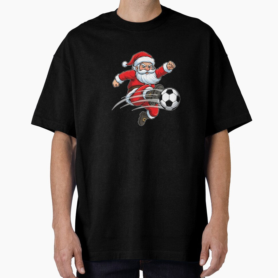 Santa Plays Soccer Christmas Sports Women Men Kids by diyoor