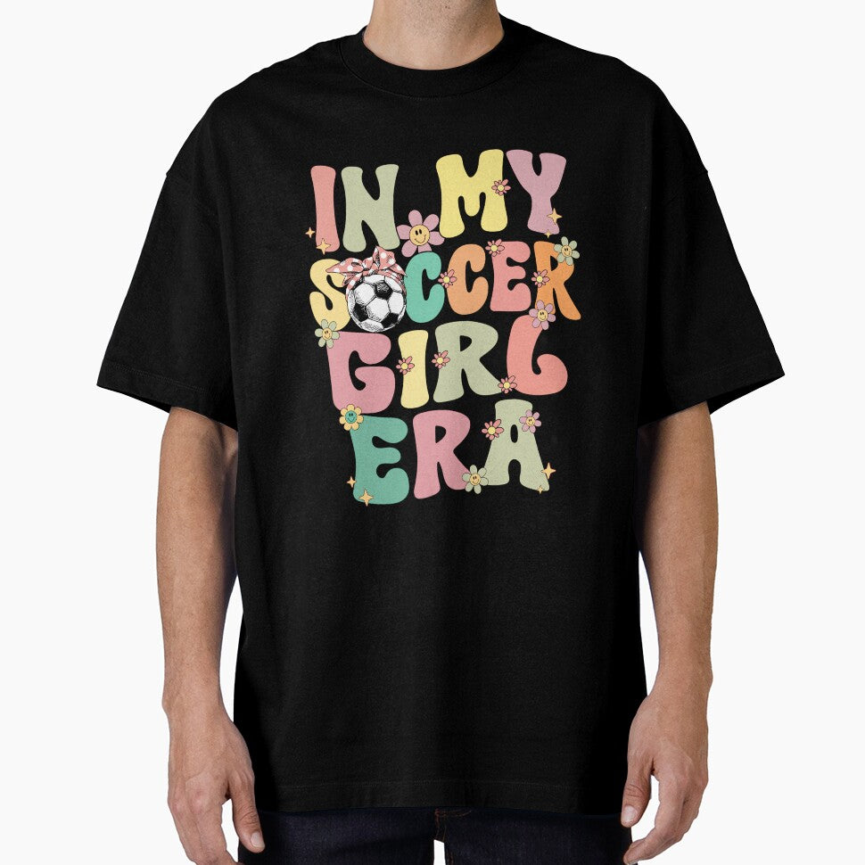 In My Soccer Girl Era Retro Groovy Soccer Girl Soccer Cute by HazelWCagle