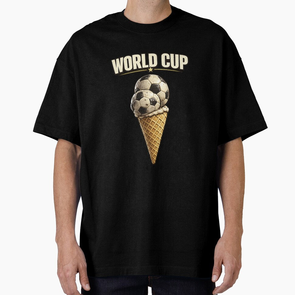 World cup ice cream cone football by vecart34