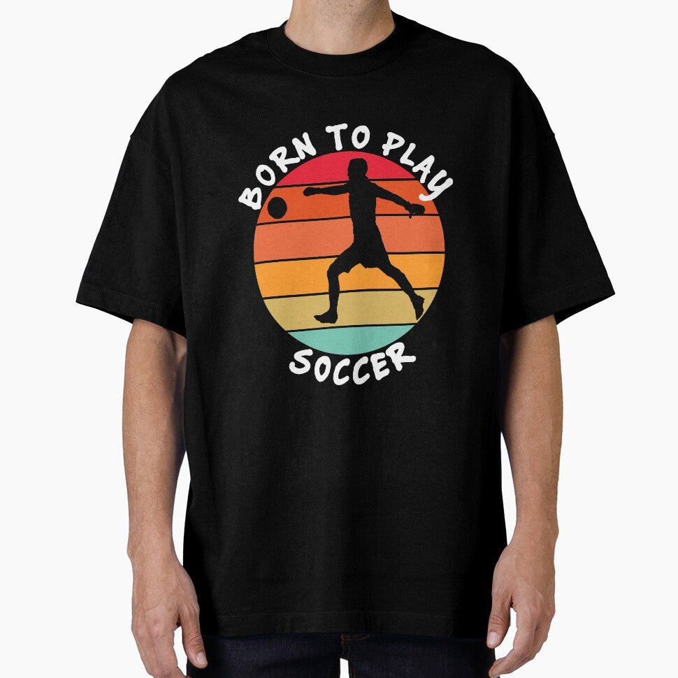 Retro Born To Play Soccer by vineeth