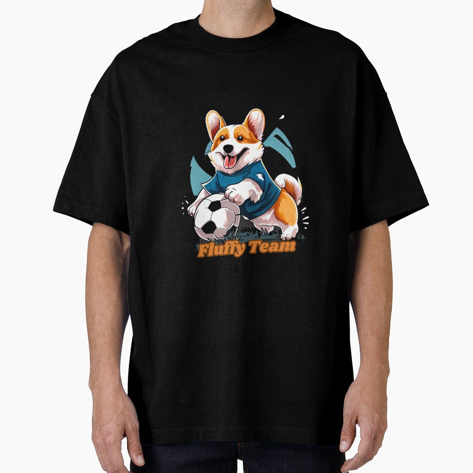 FLUFFY TEAM Corgi and Football for corgi and football lovers by PetShopShirts