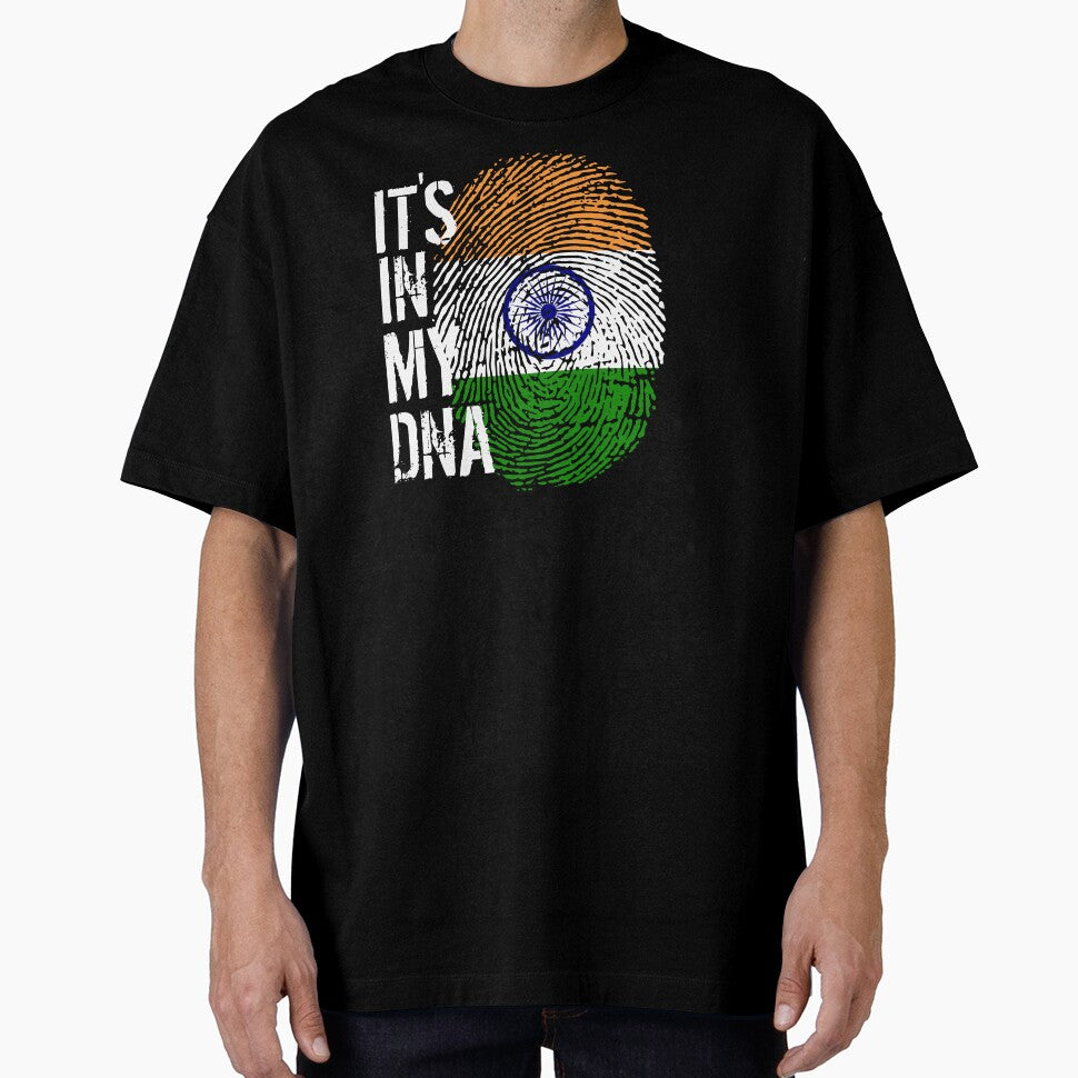 India Flag Fingerprint - It's in my DNA Indian by PartyShirts1