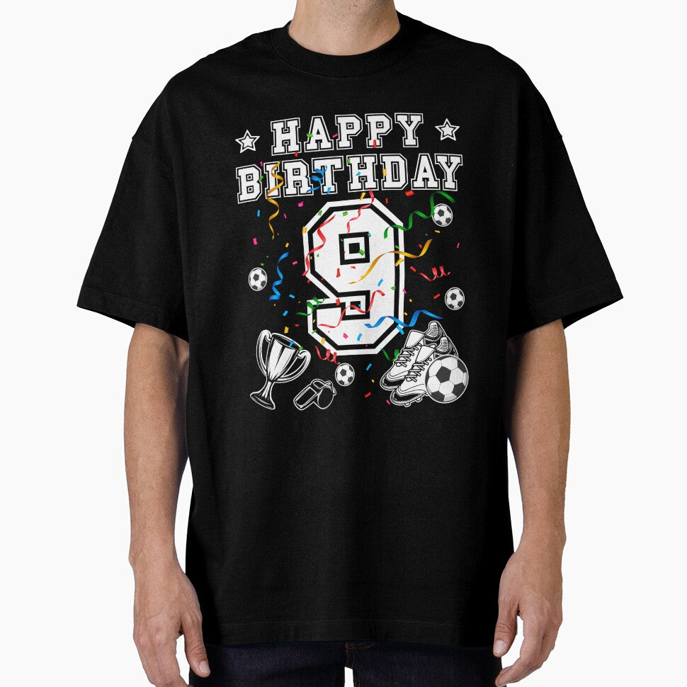 Soccer Birthday 9 Years Soccer jersey Soccer ball by Shirt-Designs