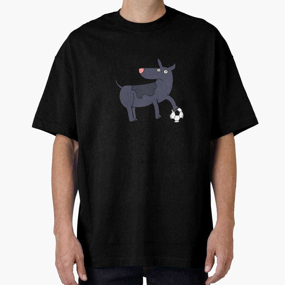Funny dog with soccer ball by ijdesigns