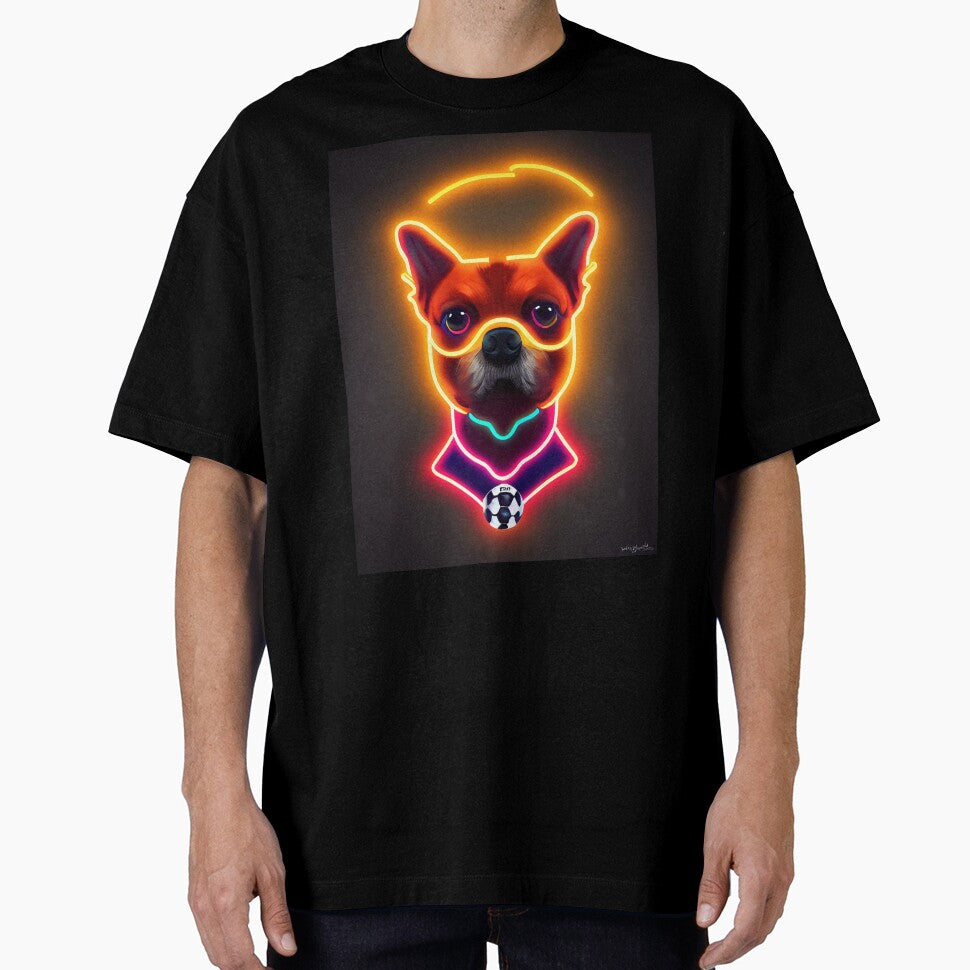 Dog neon soccer ball by ComicsFactory