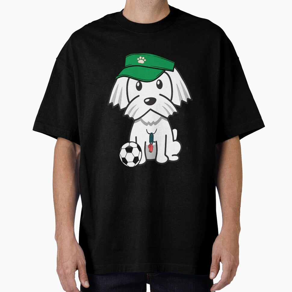 Soccer Player White dog by Pet Station