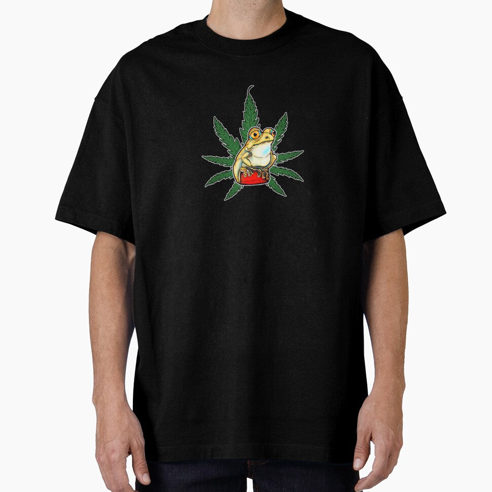 Weed frog on a grinder by iduzarts